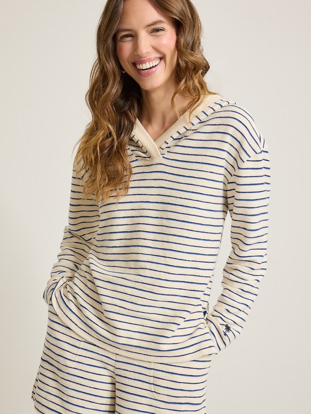 Tommy Bahama Pebble Bay Popover Hoodie EUC
